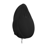 Ioensy - Funda Para Silla Colgante De Jardín Y Patio, Color Negro, Con Cremallera, Resistente Tela Oxford 210D, 115X190Cm