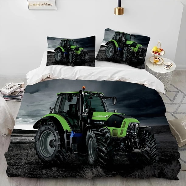 Car Tractor Truck Series Comforter Bedding SetDuvet Cover Bed Set Quilt Cover Pillowcase Bedding Set Kids