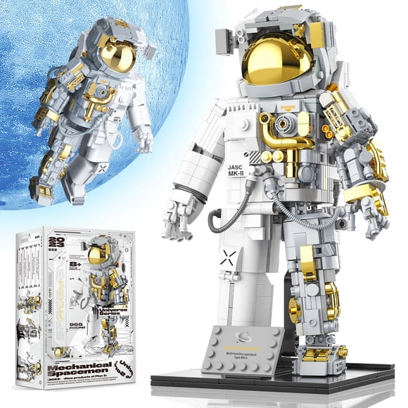 Set de bloques de construcción FarBlocked Space Astronaut 966 piezas
