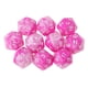 thumbnail image 1 of 10pcs / Set Dados D20 De 20 Caras Para Juego TRPG Rosa Blanco, 1 of 3