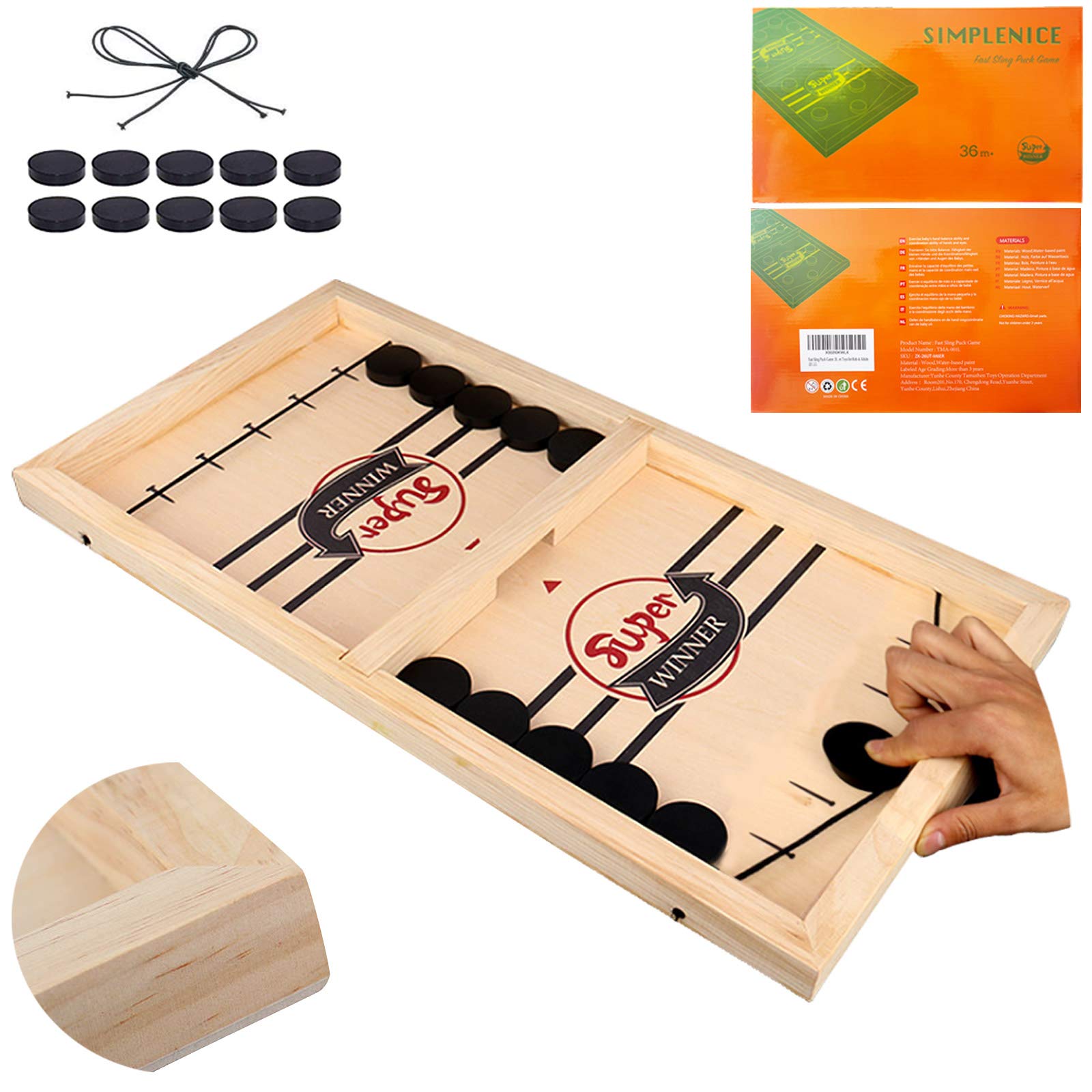 Juego De Mesa Fast Sling Puck Simplenice Para Niños Y Adultos