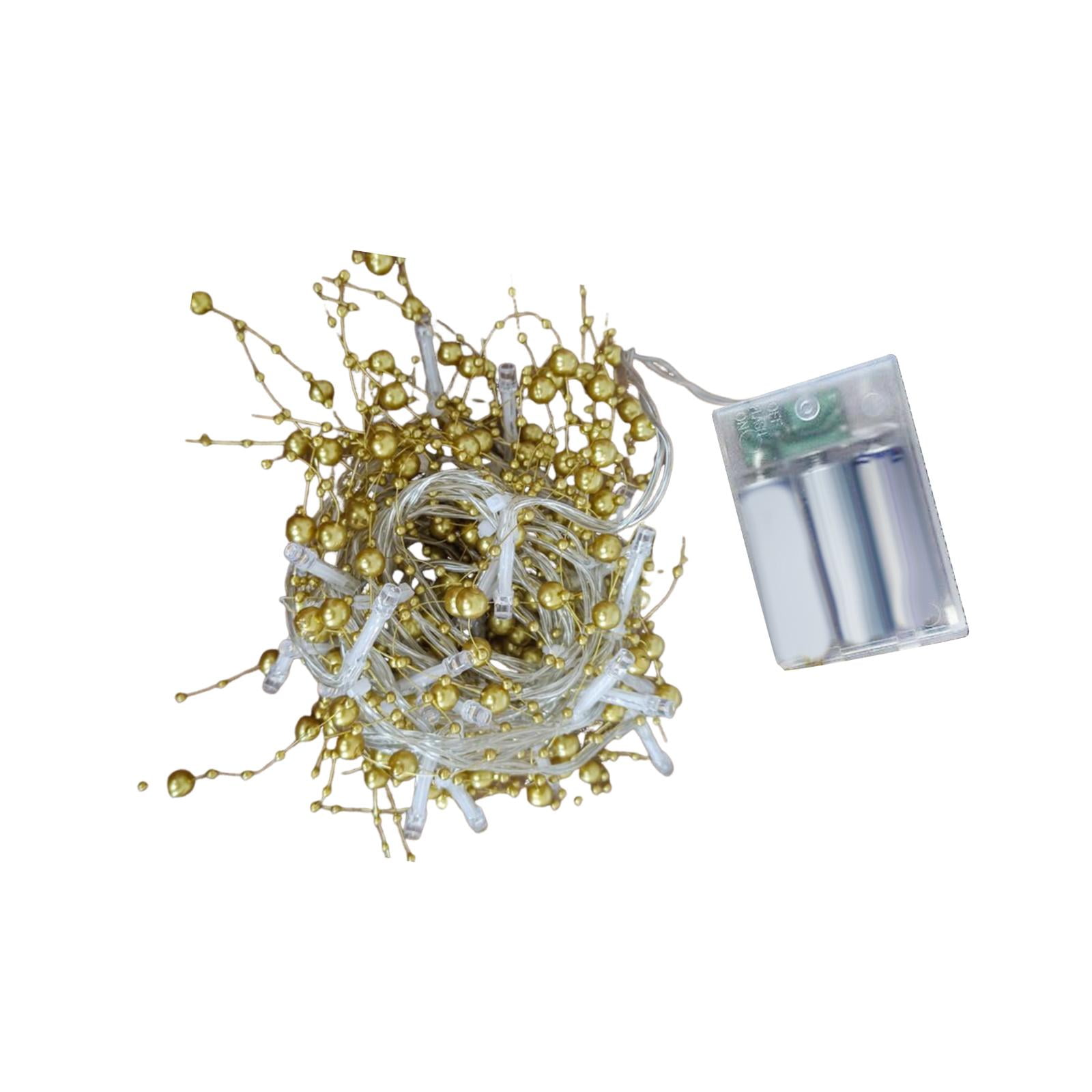 Magideal - Luces De Cuentas Led Luces De Cuentas Led De 13.12 Pies De Largo Decorativas 4.5 V Luces De Cuentas Led Atractivas Para Dormitorio De Eventos Navideño