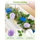thumbnail image 2 of Flores Artificiales InnoGear Rosas de Espuma 50 Piezas Lila para Manualidades, 2 of 8