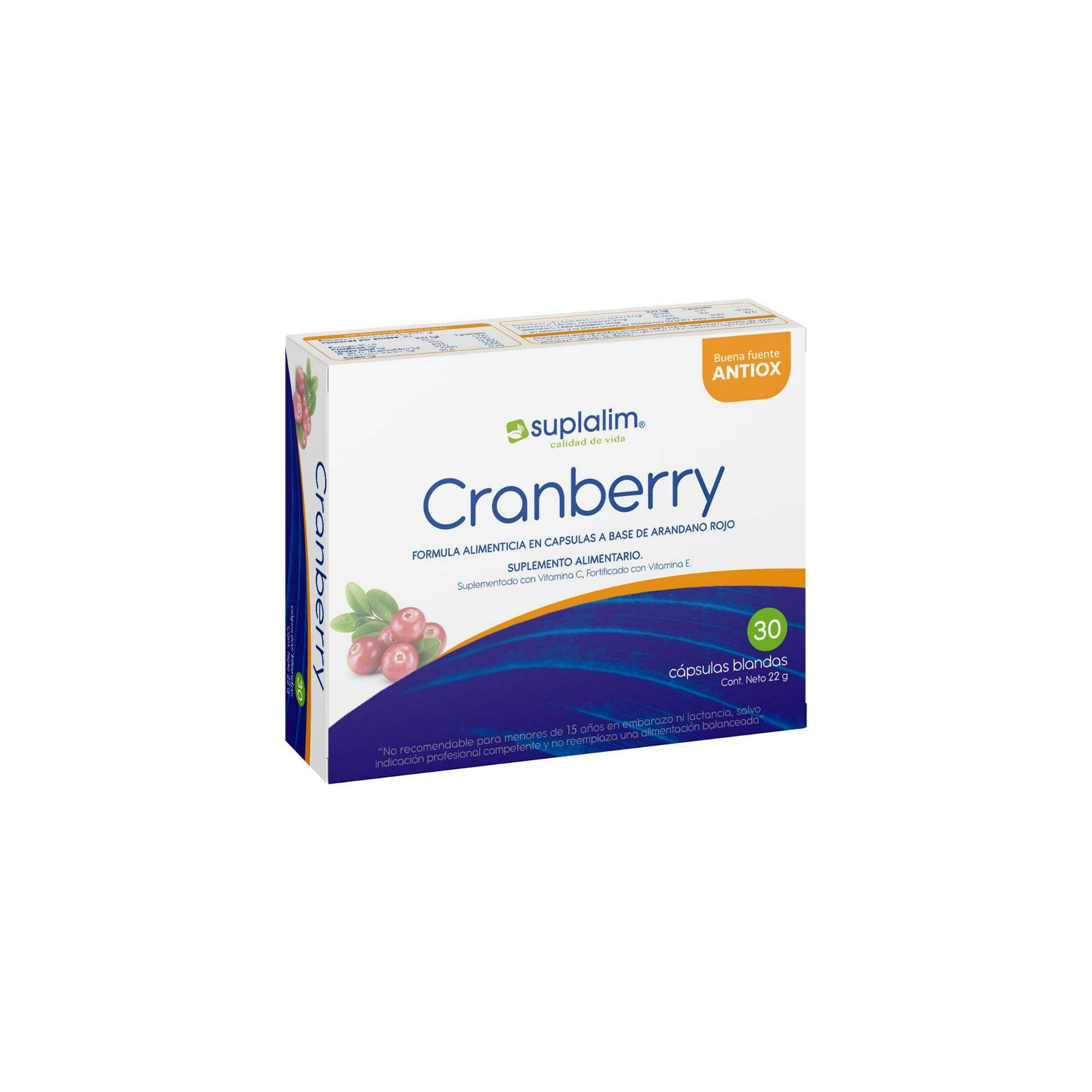 Suplalim - Cranberry – Antioxidante Natural Para Infecciones Urinarias Y Sistema Inmune