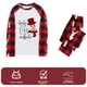 thumbnail image 3 of Pijamas navideños para la familia, conjuntos de pijamas a juego, top con estampado navideño y pantalones a cuadros, conjunto de pijama, ropa de dormir de manga larga, 3 of 5