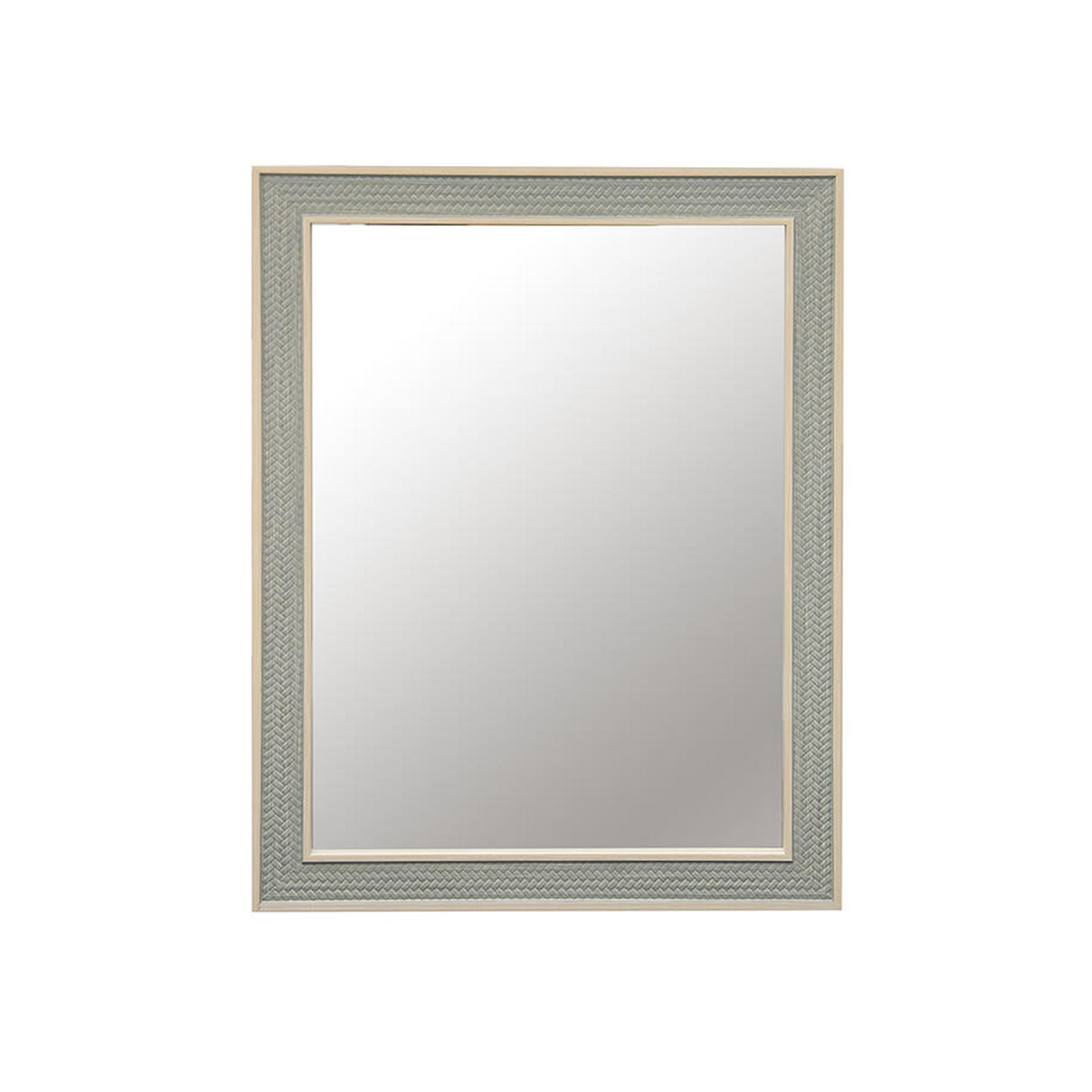 Vgo - Espejo Marco Tipo Tejido 30x120 Cm.