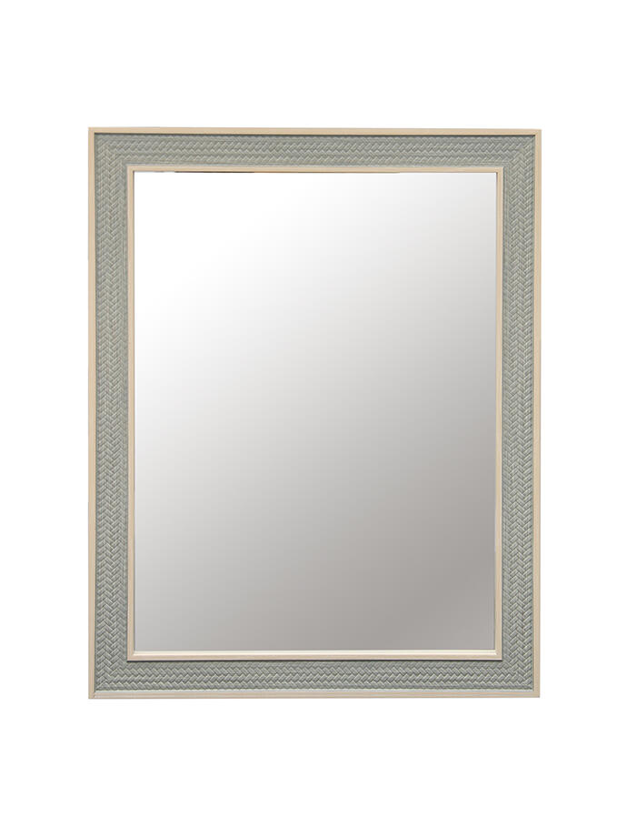 Vgo - Espejo Marco Tipo Tejido 60X80 Cm.