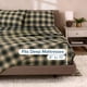 thumbnail image 5 of Juego de Sábanas Bare Home Twin XL Franela de Algodón a Cuadros Verde, 5 of 9