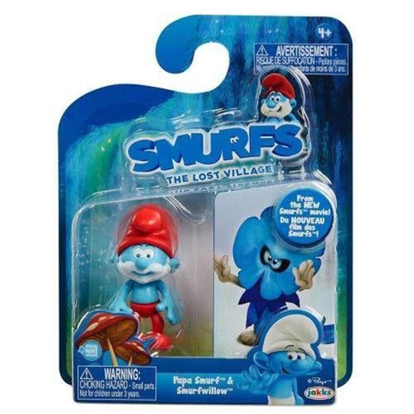 Figura de juguete Los Pitufos 6 cm Pack de 2 – Papá Pitufo y Willow