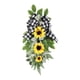 thumbnail image 1 of Swag De Girasol Artificial En Forma De Lágrima Para Puerta De Entrada Y Ventana, 1 of 3