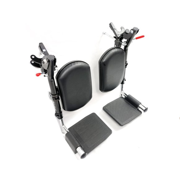 Par de reposapiés elevables ReyjiuMed para silla de ruedas, 37 cm