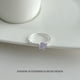 thumbnail image 1 of Adjustable CZ Ring for Women, Minimalist Elegant Trendy Jewelry, 1 of 2