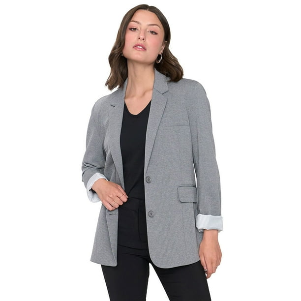 Blazer Mujer Gris Básico Corona