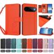 thumbnail image 4 of Funda Cartera Trébol para Google Pixel 11 Pro con Ranuras Tarjetas y Carga Inalámbrica Naranja, 4 of 6