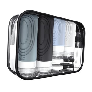 Ioensy - Botellas De Viaje De Silicona, Frascos Para Loción Líquida Y Acondicionador.