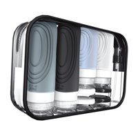 Ioensy - Botellas De Viaje De Silicona, Frascos Para Loción Líquida Y Acondicionador.