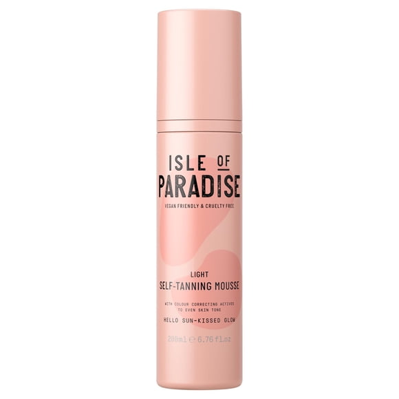 Mousse autobronceadora Isle of Paradise Light 200 ml Vegan