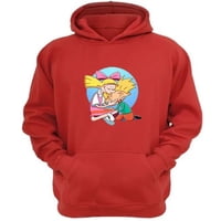 Genérico - Polerón Canguro Hola Arnold Rojo Talla M Unisex