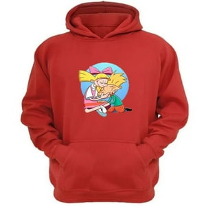 Genérico - Polerón Canguro Hola Arnold Rojo Talla S Unisex