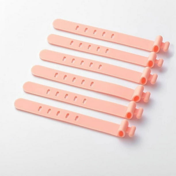 6-Pack Silicone Strap Organizer: Keep Your Earphones, Chargers & Data Cables Neatly Stored & Easily Accessible!