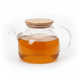 thumbnail image 2 of Tetera de Vidrio Borosilicato 800ml con Tapa de Bambú | Tetera Premium Chile, 2 of 3