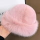 thumbnail image 2 of Gorro de piel sintética para mujer, estilo cosaco ruso, de invierno, peludo, cálido y esponjoso., 2 of 5