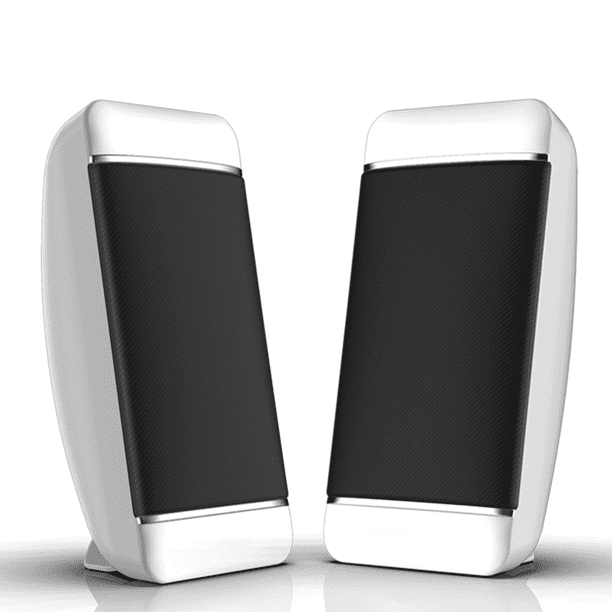 Altavoces pequeños para portátil, alimentación USB con cable, minialtavoces portátiles 2.0 para ordenador de escritorio, PC o portátil.