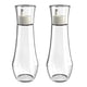 thumbnail image 1 of Dispensador de enjuague bucal de vidrio para baño, botella de 230 ml con tapa, pequeño dispensador de enjuague bucal transparente y rellenable para encimera, juego de 2, 1 of 5