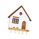 thumbnail image 1 of Llavero De Madera Con 5 Ganchos, Resistente, Para Entrada, Pasillo, Interior, Color Blanco, 1 of 5