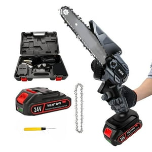 Novystor - Motosierra Eléctrica Inalámbrica Portátil De 6 Pulgadas