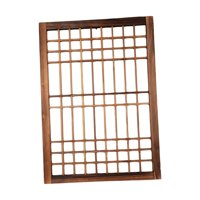 Ioensy - Marco De Ventana Enrejados De Patio Panel De Ventana De Madera Frontones De Pared Fácil De Colgar