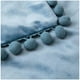 thumbnail image 4 of Pack De 02 Fundas De Cojín De Terciopelo Con Pompon 45x45 Azul, 4 of 4