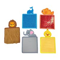 Magideal - 5 Piezas De Tapetes Sensoriales Con Texturas Sensoriales, Juguetes De Viaje Portátiles, Panel Sensorial De Pared Para Niños, Mosaicos Sensoriales Para