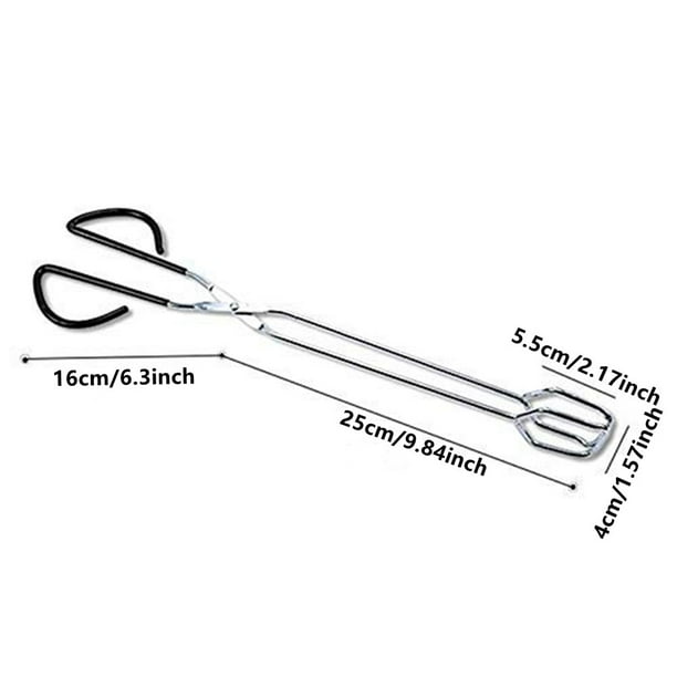 1pc 9.84inch/16.14inch Stainless Steel Wood Charcoal Tongs Clip Food Clip Bread Clip Barbecue Clip Multi-purpose Clip BBQ Barbecue Tools Kitchen Barbecue Baking Tools Extended Anti-scalding Outdoor H