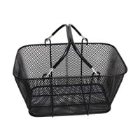 Magideal - Cesta De La Compra Con Asas, Cesta De Mano Portátil, Cesta De Malla De Alambre, Cesta De Almacenamiento Para Compras Cómodas En Boutiques De Jardinerí