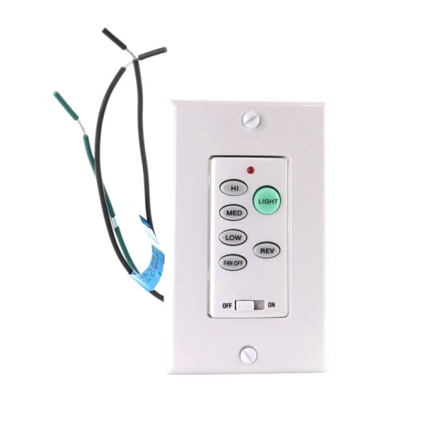 Interruptor de pared Anderic UC9051T con control remoto cableado para ventilador de techo