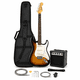 thumbnail image 1 of Guitarra Electrica Audiotek Con Amplificador Color Cafe, 1 of 9