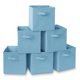 thumbnail image 1 of Set de 6 cubos de tela plegables Casafield, color azul bebé, 1 of 7