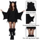 thumbnail image 2 of Costume Leg Avenue - Vestido cómodo de forro polar para mujer, color negro, 2 of 5