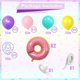 thumbnail image 3 of Globos zheiuyjie 12 pulgadas multicolores – Kit de fiesta con casa de gato y donas, 3 of 6