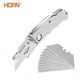 thumbnail image 2 of 1pc Multifunction Folding Knife, Portable Pocket Knife, Electrician Utility Knife With 10pcs Blades Paper Cutter DIY Hand Tools, Stainless Steel Utility Knife, Woodworking Outdoor Camping Multifunctio, 2 of 4