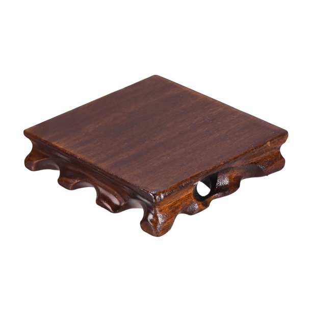 Soporte de Exhibición de Madera Uxcell, Base Cuadrada de Bonsái de 5 x 5 Pulgadas