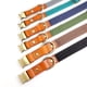 thumbnail image 3 of Collar para perro Didog, duradero, ajustable, de lona y piel, color verde azulado, 3 of 3