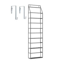 Magideal - Organizador Sobre La Puerta, Organizador De Almacenamiento Detrás De La Puerta Con Ganchos, Almacenamiento De Despensa Colgante De 5 Niveles Para Puer