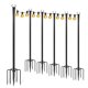 thumbnail image 1 of Postes para luces de guirnalda Fussion, paquete de 6, metal, para exterior, ajustables, 1 of 6