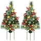 thumbnail image 1 of Christmas Pathway Trees Juegoal, 30 cm, con 60 luces LED, paquete de 2, 1 of 3