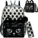 thumbnail image 1 of 3PCS Backpack for Girls 16" 3pcs School Backpacks with Lunch Box for Elementary Students Travel Sequin Backpack for Girls, 1 of 3