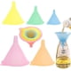 thumbnail image 1 of Embudo de cocina, kit de embudo de plástico de 5 piezas de colores, juego de embudos de cocina para aceite líquido y, 1 of 5