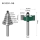thumbnail image 2 of Fresa Madera T Dif Prof De Canal ½ O 12.7a Vástago ¼ mm, 2 of 3