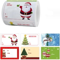 Xinqihang - 250 Pegatinas Autoadhesivas Para Regalo De Navidad, 75 X 50 Mm, Etiquetas De Regalo De Navidad, Etiquetas Para Sobres, Cajas, Tarjetas, Decoración Navideña, Envoltura De Regalos (Estilo B)